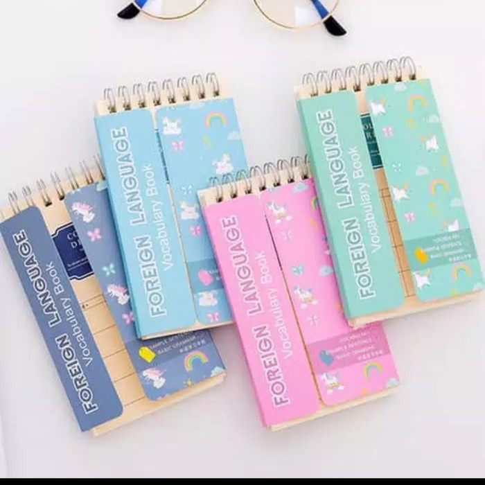 

Eklusif Buku Tulis Kosa Kata / Vocabulary Book Unicorn Imut / Buku Anak Anak Bagus