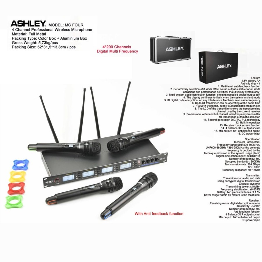 Mic wireless Ashley MC FOUR original ashley Mc four free koper ORIGINAL / ashley MCFOUR