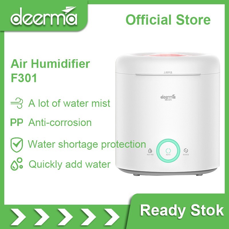 DEERMA Air Humidifier Diffuser Pelembab Udara 2.5 Liter F301 F 301