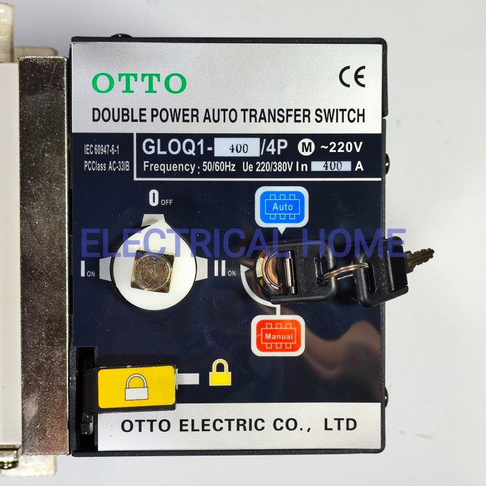 Auto Transfer Switch ATS 4P 400A/Motorized Ohm Saklar 400A