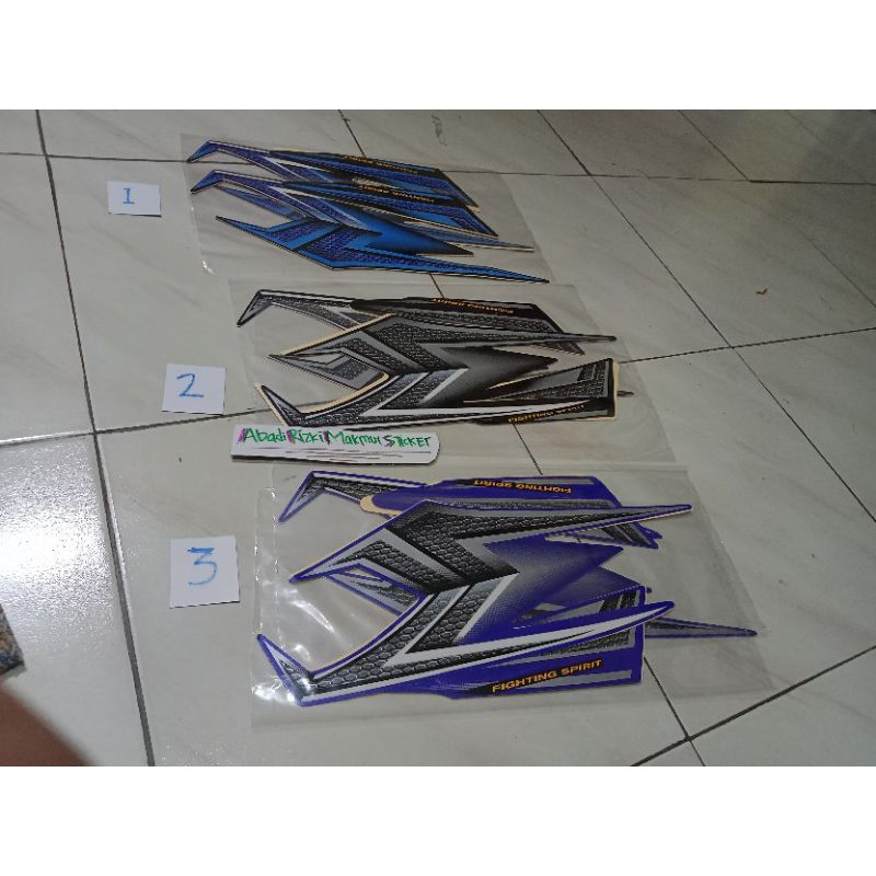 Striping Lis body stiker Rx king 2004 2005 Hitam biru Bahan seperti Ori grade A