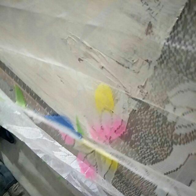 Gorden Gordyn Tirai Vitrase Bunga Tulip L 100 Cm T 190 Cm Gorden Putih Gorden Tipis Daleman