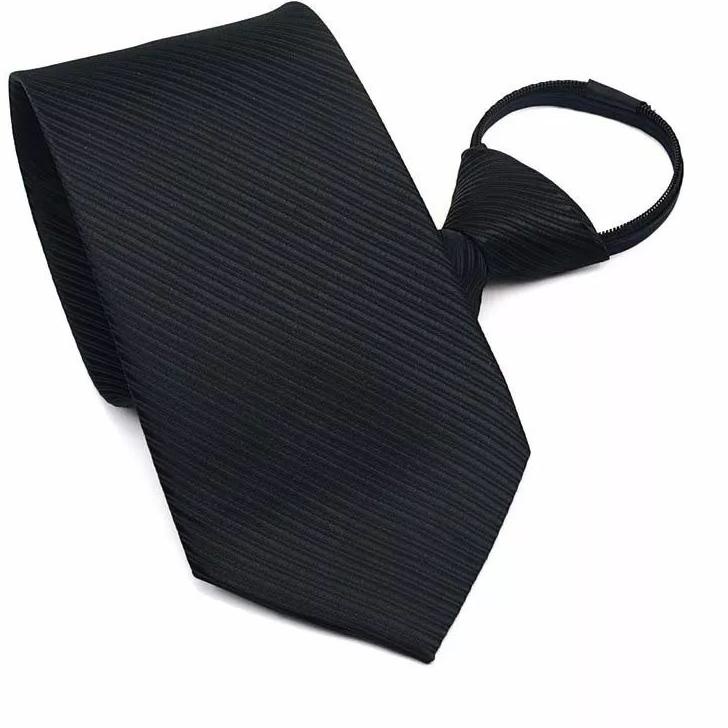 [PRODUK 9MZHF] Dasi instant zipper langsung pakai resleting satin slim hitam biru merah import TNF