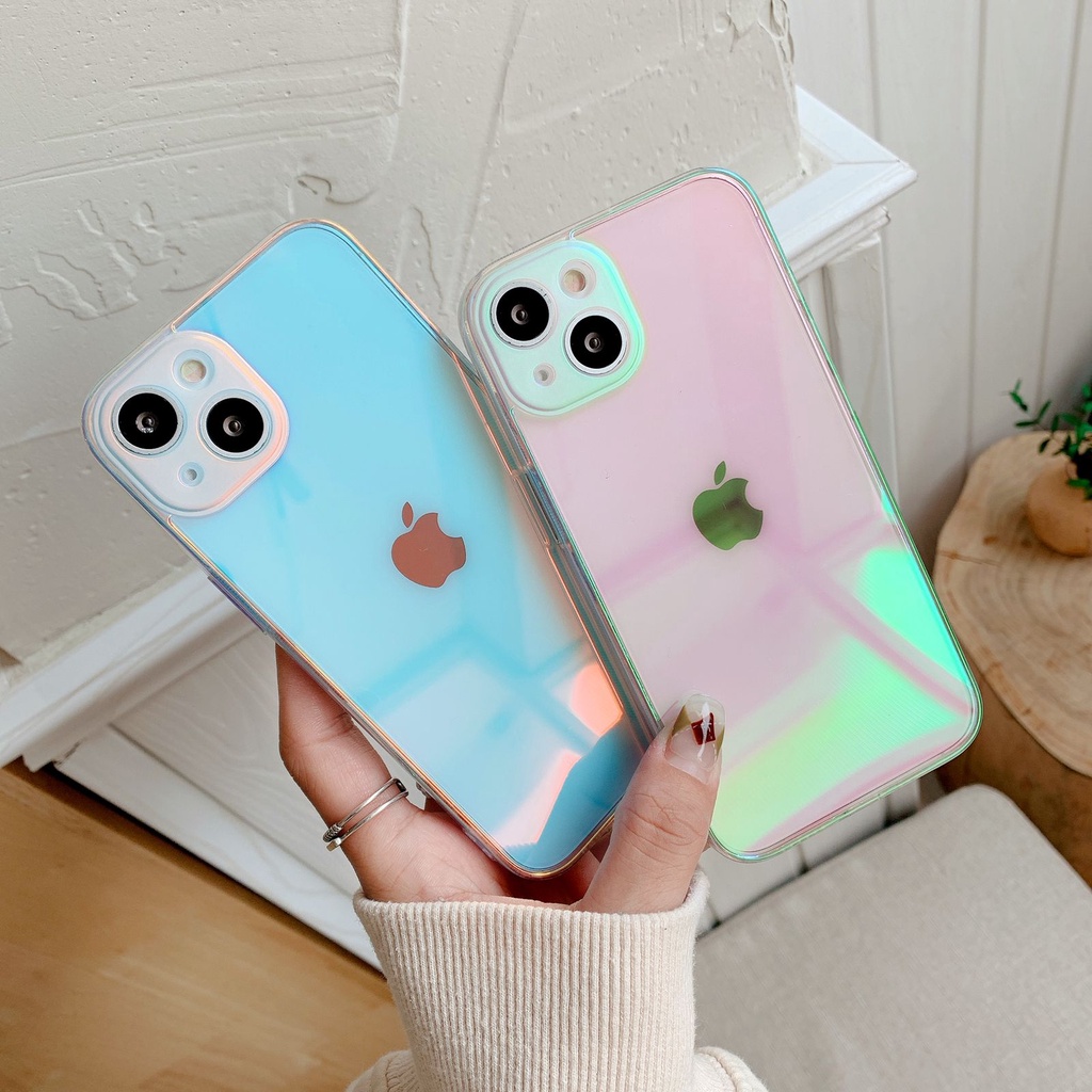 CASE PREMIUM CLEAR RAINBOW IPHONE 13 IPHONE 13 PRO IPHONE 13 PRO MAX
