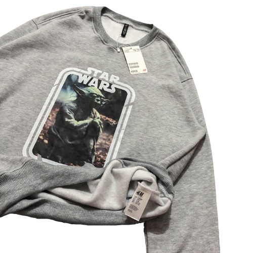 Jaket Sweater Crewneck STARWARS ALIEN – Misty Grey Edition Fashion Trendy Casual Pria Good Brand Qua