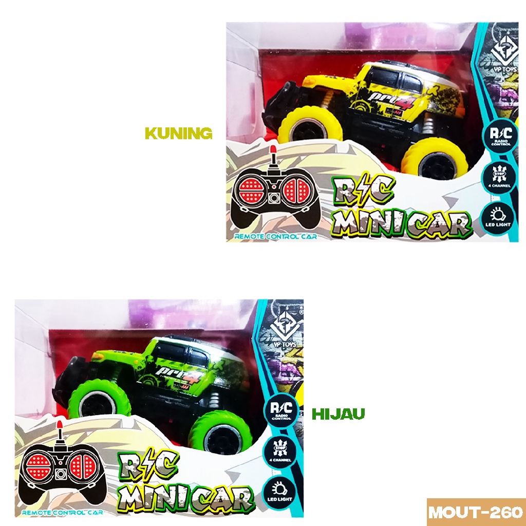 Mainan Mobil MINI CAR RC TRUK BIG FOOT Remote Control – Free Baterai