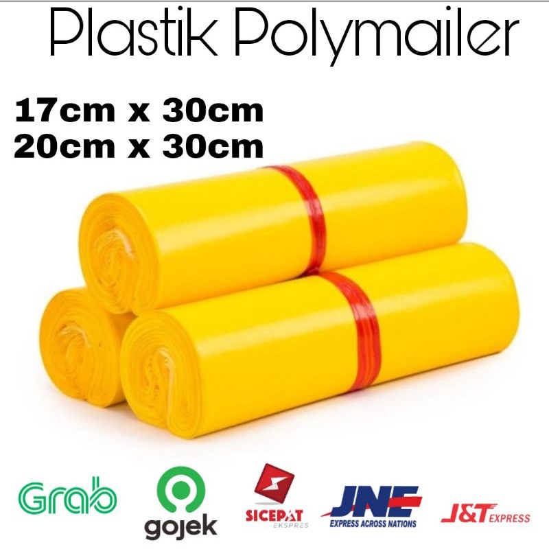

Plastik Polymailer Plastik Packing Olshop Warna Kuning isi 100 lembar