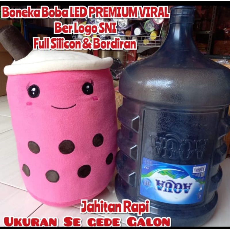 Boneka Boba Jumbo  LED ukuran besar sebesar galon