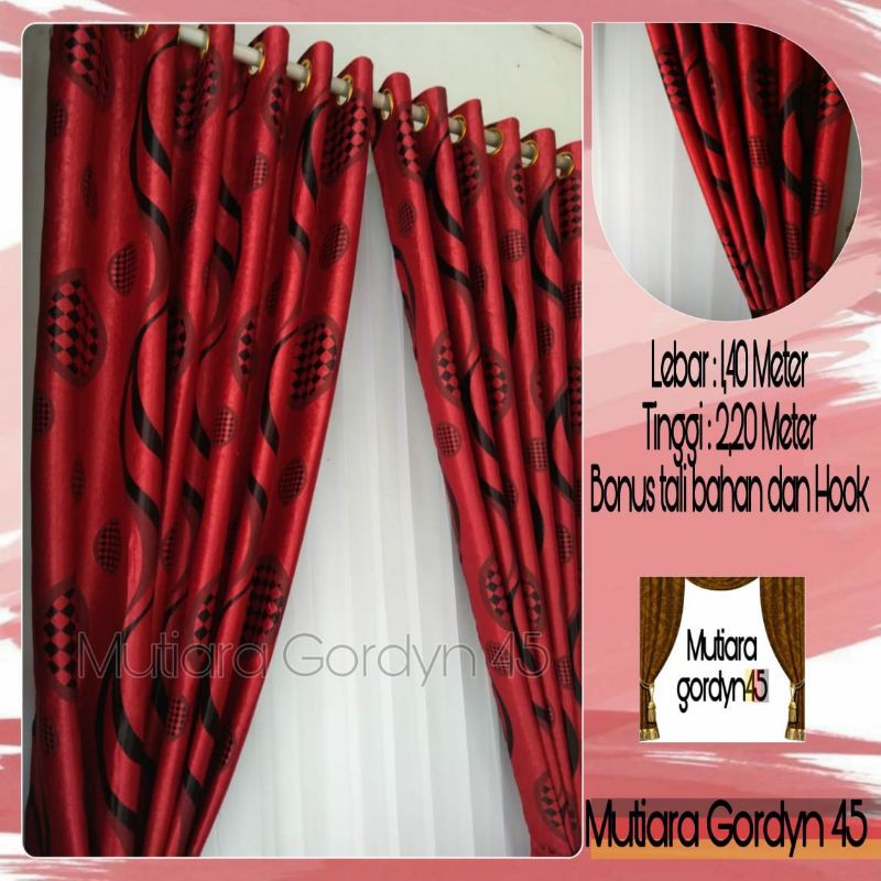 GORDEN Blackout FLOGING BULAT MERAH HITAM