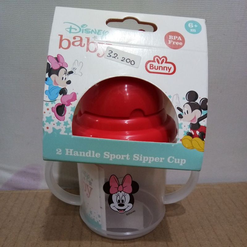 BUNNY BABY 2 HANDLE SPORT SIPPER CUP MICKEY, MINNIE 6+ DMM-3014