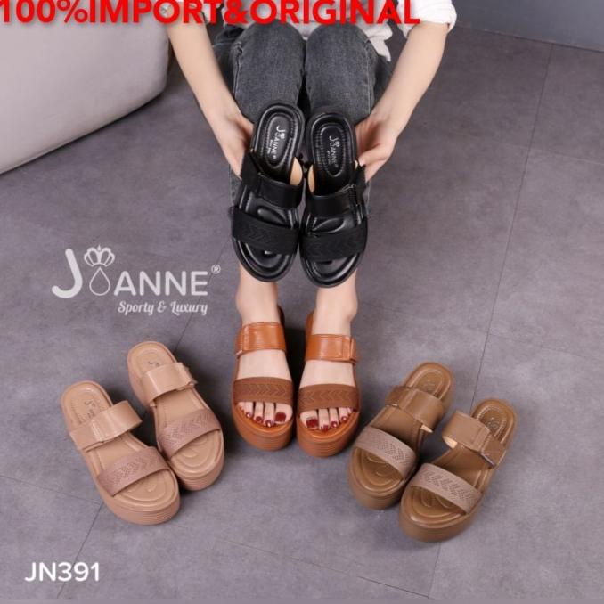 Sandal Wedges Wanita JOANNE JN391 import%original PROMO