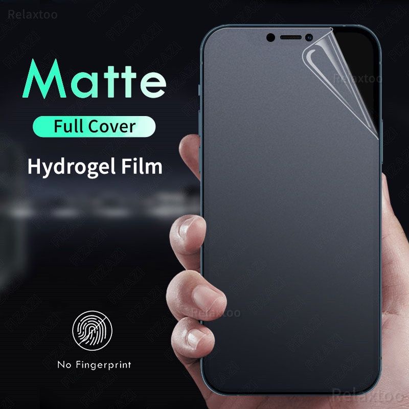 Bara | Matte Hydrogel iphone Anti Glare doff/matte  11 12 13 PRO MAX 7+ 7P SE 2020 6 8 XS X XR 12 13 MINI 6G 7G 8G 6S SE 2020 ANTI GORES PELINDUNG FULL SCREEN PECAH LAYAR