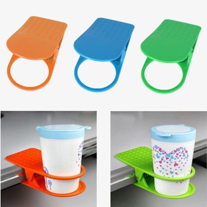 Unik Cup Clip Penjepit Tempat Gelas Mug Di Meja Table Cup Holder