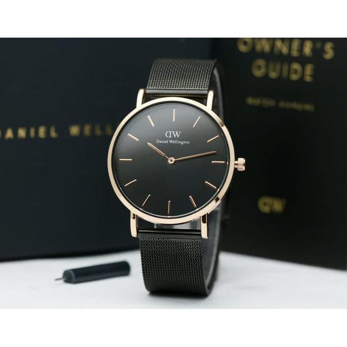 Jam Tangan Wanita Cewek Analog Daniel Wellington Premium Tali Rantai