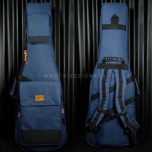 Gigbag Gitar Listrik Biru Donker Rockizz Gigbag Terlaris
