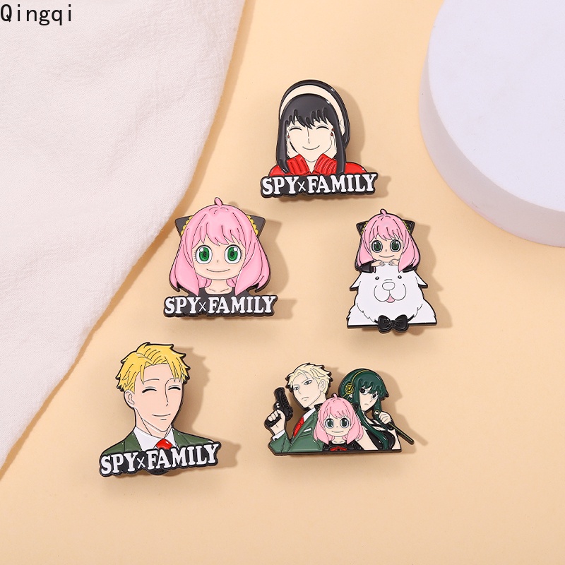 Bros Pin Enamel Desain Karakter Kartun Anime Spyxfamily Anya Forger Yorger Untuk Hadiah Teman