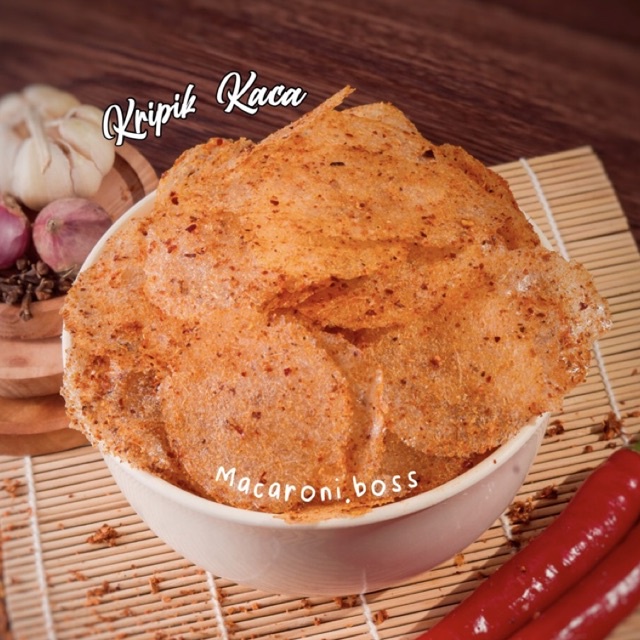 

Kripik Kaca 100gr by Macaroni Boss Kripca Cemilan Keripik Jajanan Jajan Makanan Ringan Pedas Snack 50gr