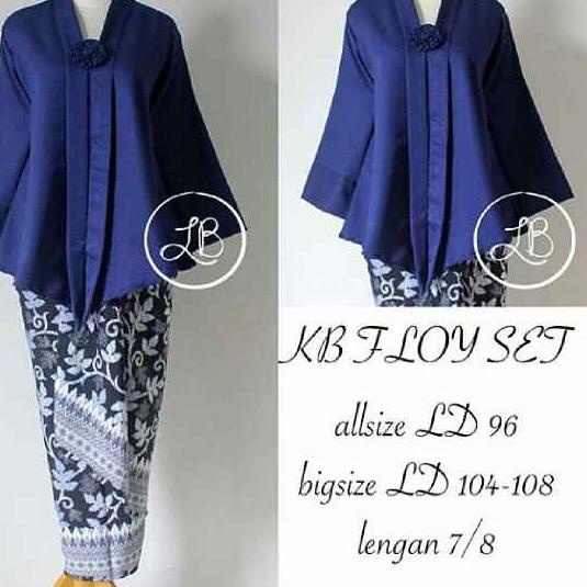 ۞ KEBAYA SET FLOY ROK LILIT TANPA BROS/KEBAYA MODERN/KEBAYA WISUDA/KEBAYA JUMBO COUPLE BATIK RUMAH K