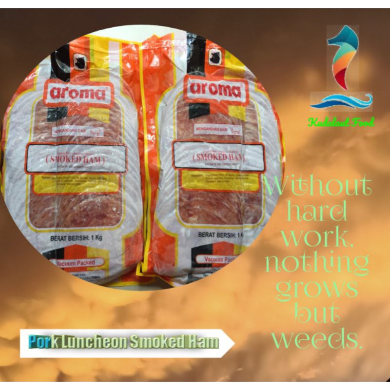 

Tersedia HARGA GROSIR ❗AROMA Pork Smoked Ham (Ham Babi asap); 1 kg