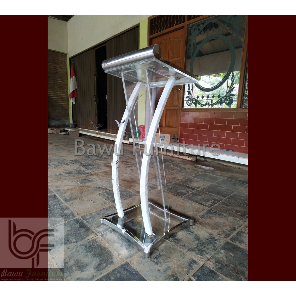 Mimbar Gereja Akrilik Furniture Stock Banyak Pilihan Atau Podium Acrylik Gereja Minimalis Stainless