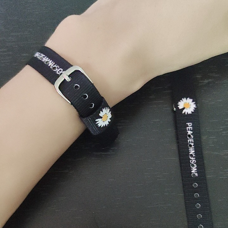 Fashion Gelang Kanvas Daisy Kecil GD Sama Gelang Kupu-kupu Perhiasan Bestie / Couple Yang Simpel Dan Serbaguna