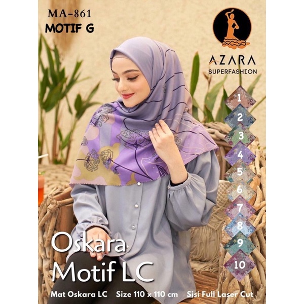 [PART 2] HIJAB SEGIEMPAT OSKARA LC MOTIF