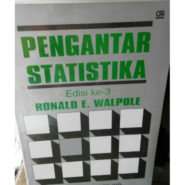 Jual Buku Pengantar Statistika Edisi 3 By Ronald E. Walpole Indonesia ...