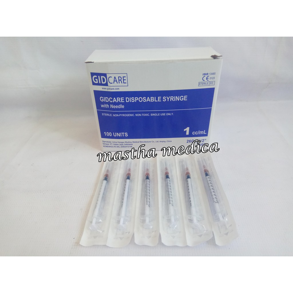 Spuit Alat  Suntik Suntikan  Gidcare Disposable Syringe 