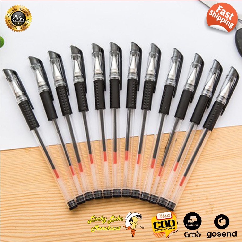 

Pulpen Ballpoint Gel 0.5mm Pena Alat Tulis Sekolah Kantor Statnionery Serbaguna Tahan Lama