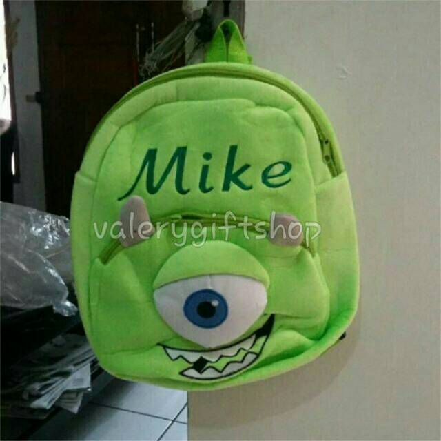 Tas Boneka Ransel Mike Wazowski Monsters University