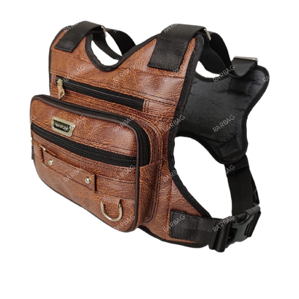 Tas Dada Kulit Terbaru Original Polo Amstar Chest Bag Chest Rig Bag Tas Selempang Dada