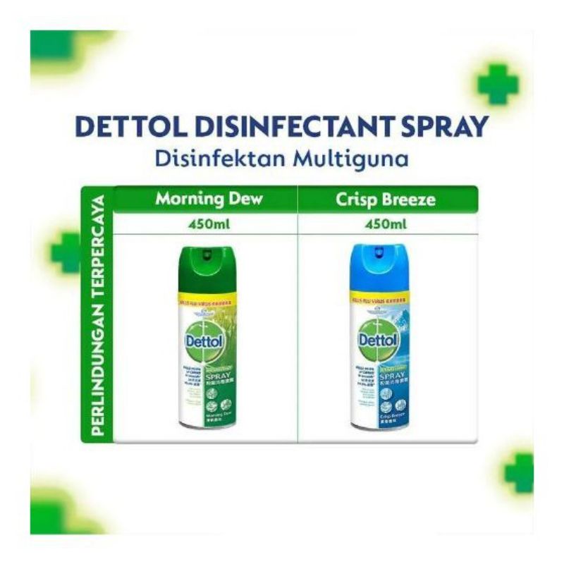 0Dettol Disinfektan Spray Anti Bakteri 225ml / 450ml