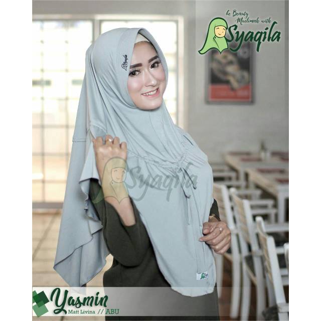 Khimar Yasmin Syaqila Hijab / Jilbab instan seperti syarifa dan nadia