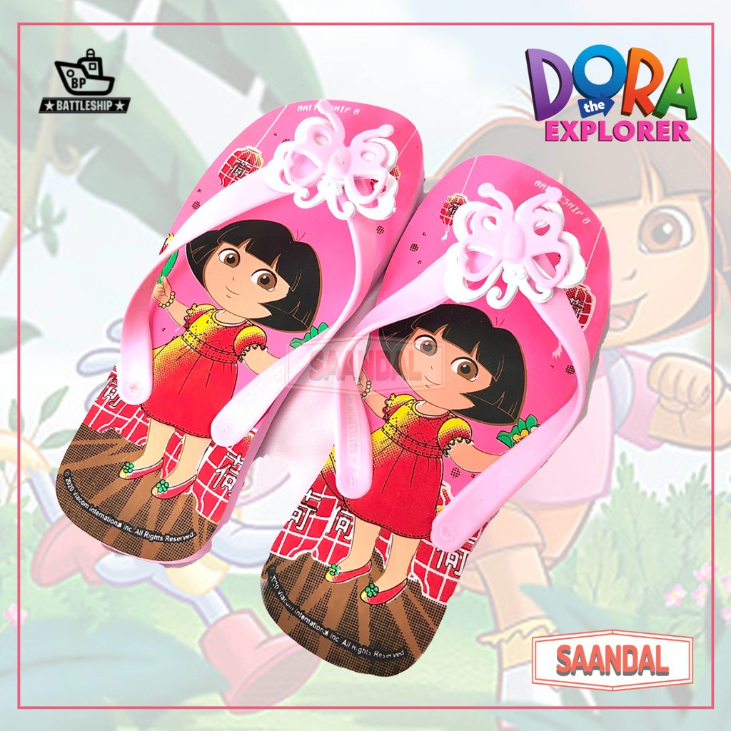 Sandal Jepit Anak Perempuan Dora The Explorer by Battleship (BISA SATUAN COD)