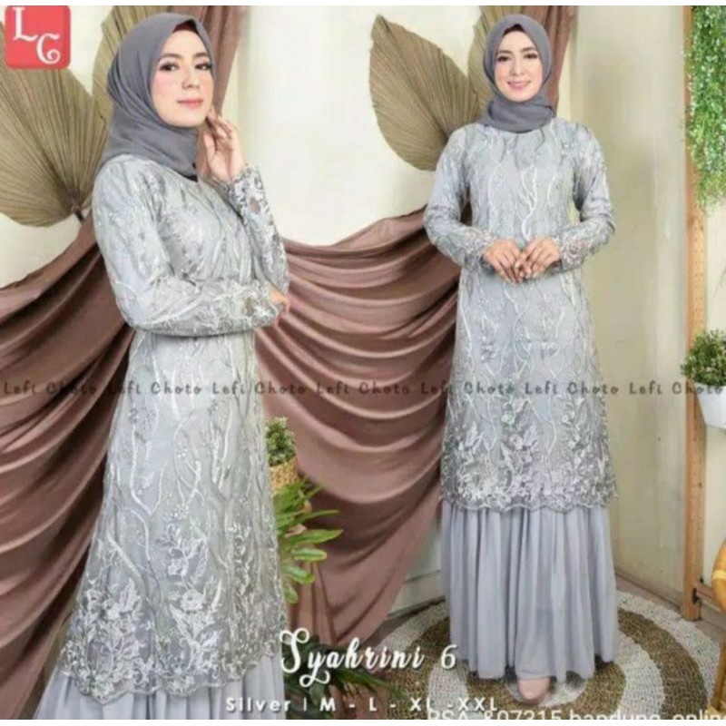 GAMIS KEBAYA MODERN KEBAYA GAMIS COMBINASI KEBAYA GAMIS TULLE