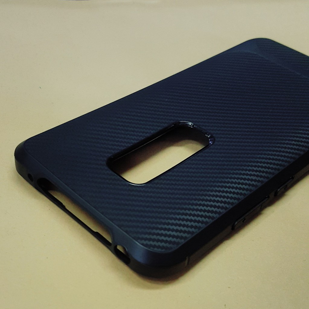 Case Vivo V17 Pro Original Black Durable Fiber Carbon