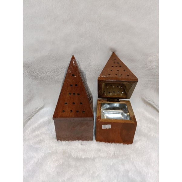 tempat dupa mabkhara kayu kerucut