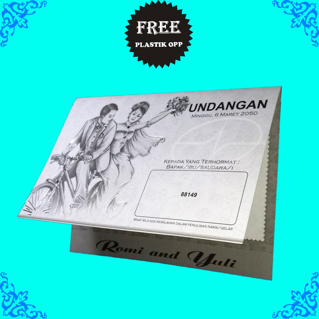 Blangko Kartu Undangan Pernikahan ERBA 88149 (Kosongan)
