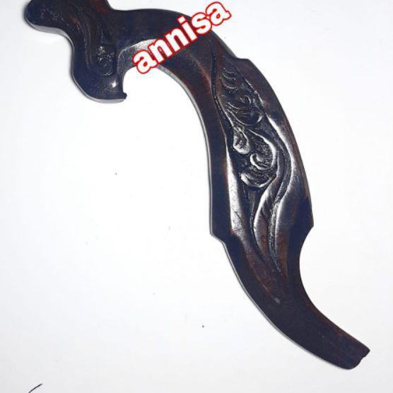 ☪ KUJANG KUNINGAN KAYU UKIR BSR ℗