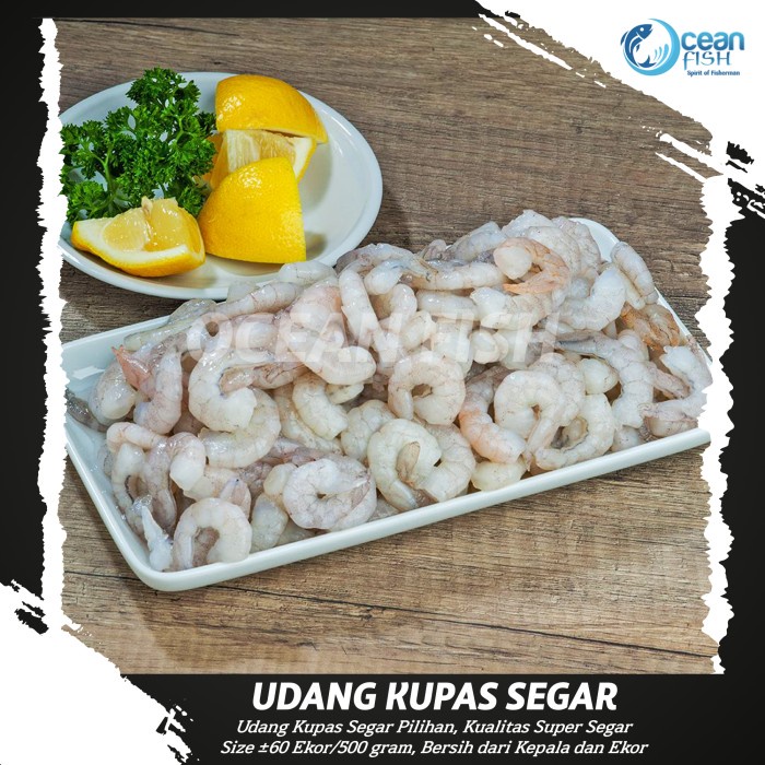 

Udang Kupas Segar/Udang Kupas Hakao/Udang Segar - 500 gram
