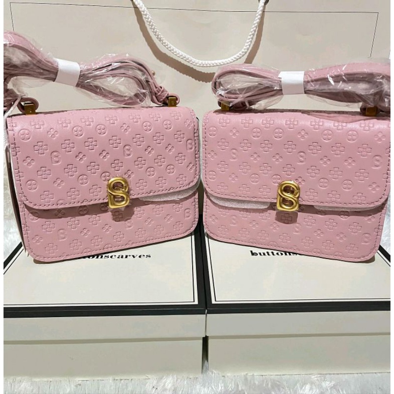 The Audrey Monogram Bag Small Buttonscarves