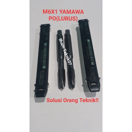 TAP YAMAWA M6X1 TAP LURUS TAP SEKEN HAND TAP ALAT PEMBUAT DRAT ULANG BOR TAP TAP BOR TAP SATU.AN TAP