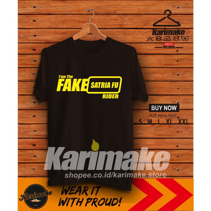 Kaos Baju Motor Fake Suzuki Satria FU Rider Kaos otomotif TERLARIS YM