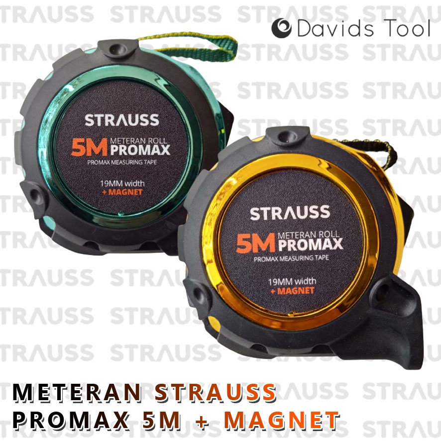 Meteran 5 Meter Tukang Bangunan Roll Strauss Promax