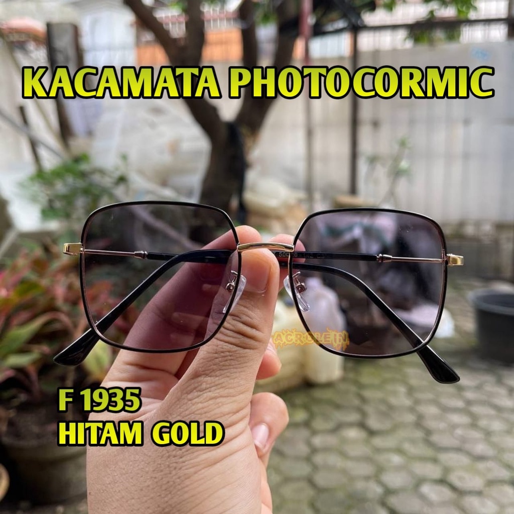 [TERMURAH] Kacamata Photocromic Korea / Anti Radiasi 2 In 1 Potokromik Photochromic Pria Wanita Fotocromic Potocromic