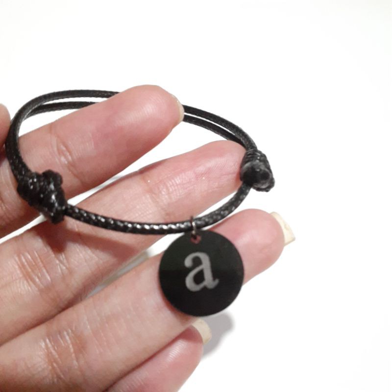 GELANG NAMA | GELANG INISIAL | GELANG HURUF BANDUL SIMPEL PREMIUM | GELANG INISIAL COUPLE BEST SELLER