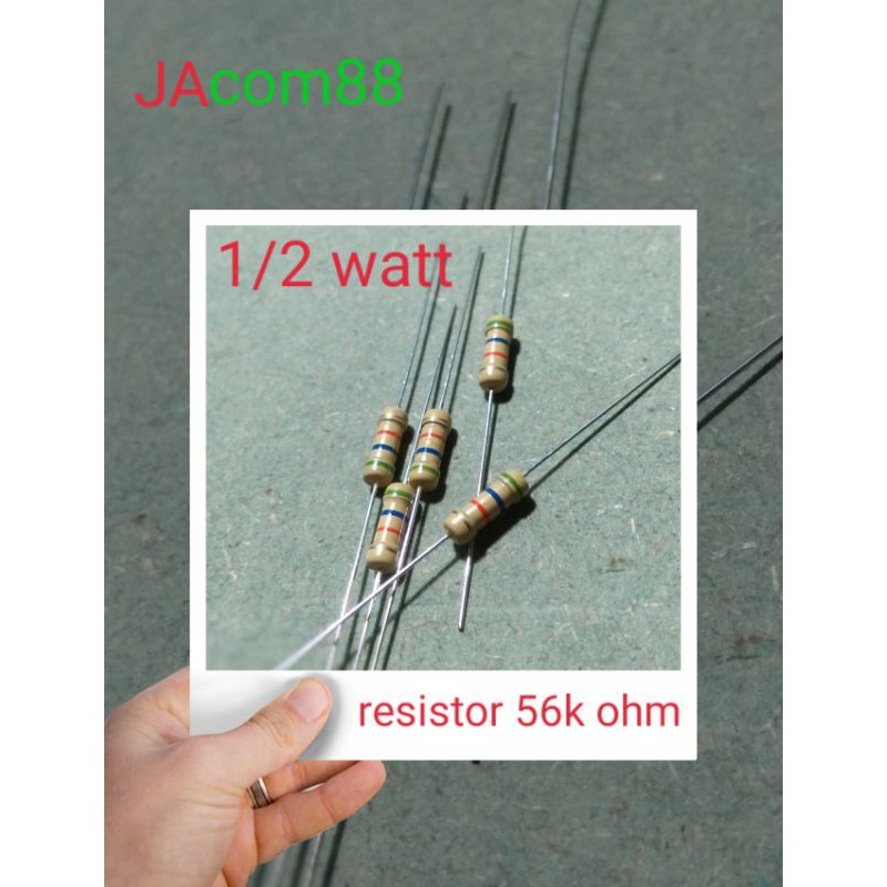 resistor 56k ohm 1/2 watt