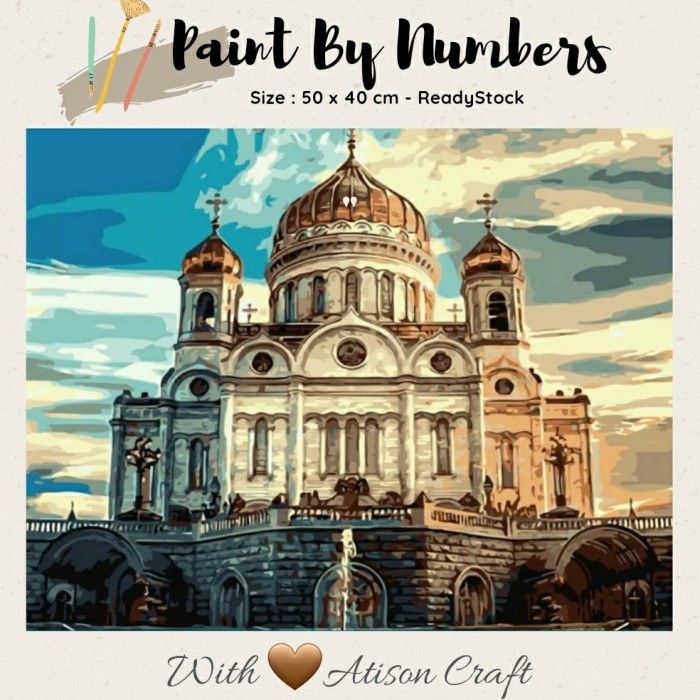 

DIY Painting By Number (50x40cm) - vatican city Berkualitas