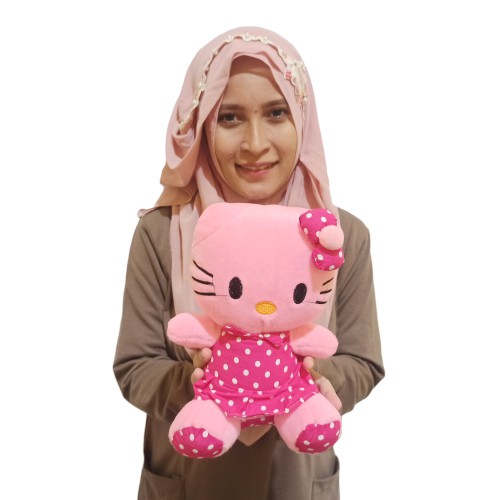 Boneka hello Kitty polkadot S murah