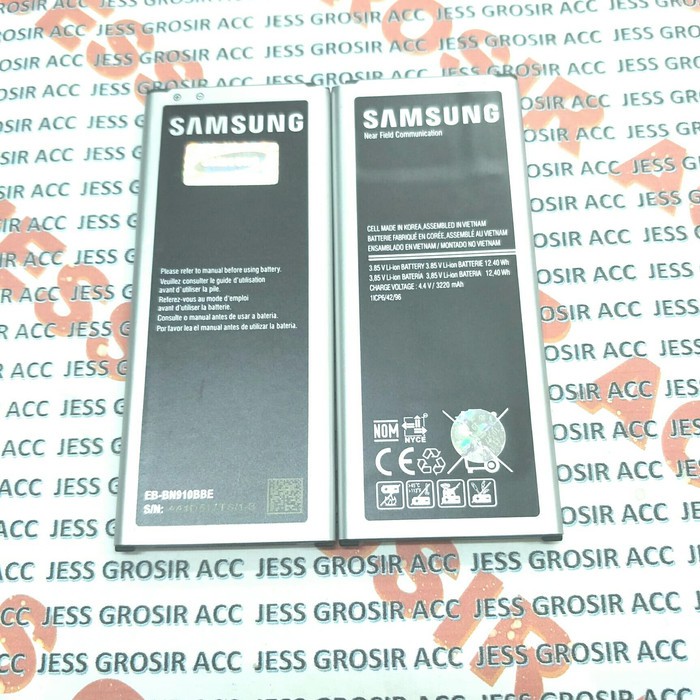 Battery Batre Baterai Samsung N9100 Note 4 NOTE4 EB-BN910BBE